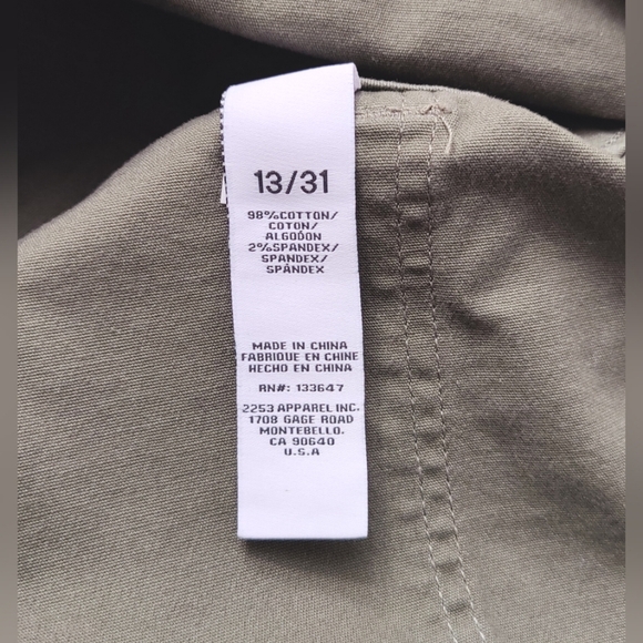 Re generation by celebrity pink mid-rise mini skirt Size 13/31 Military Green - Picture 6 of 7